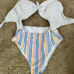 One piece bathing suit